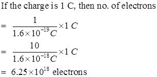 number of electrons in 1 coulomb charge|Calculate the number of electrons constituting one coulomb of charge.